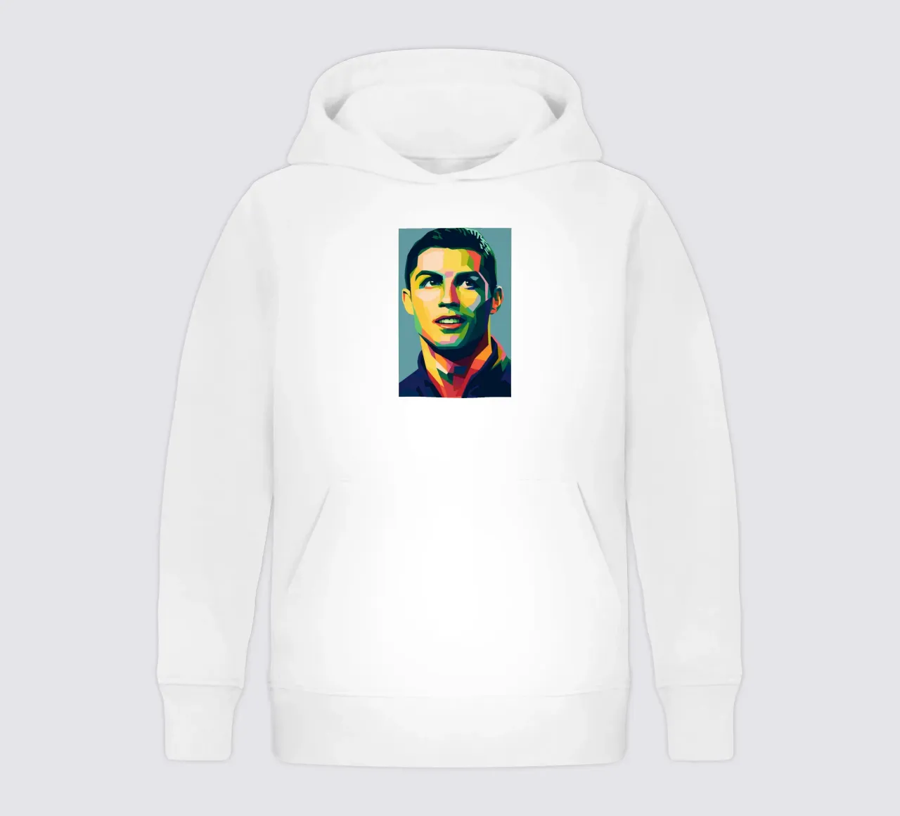 christiano ronaldo retro pop art wpap sweat à capuche enfant de aiswa
