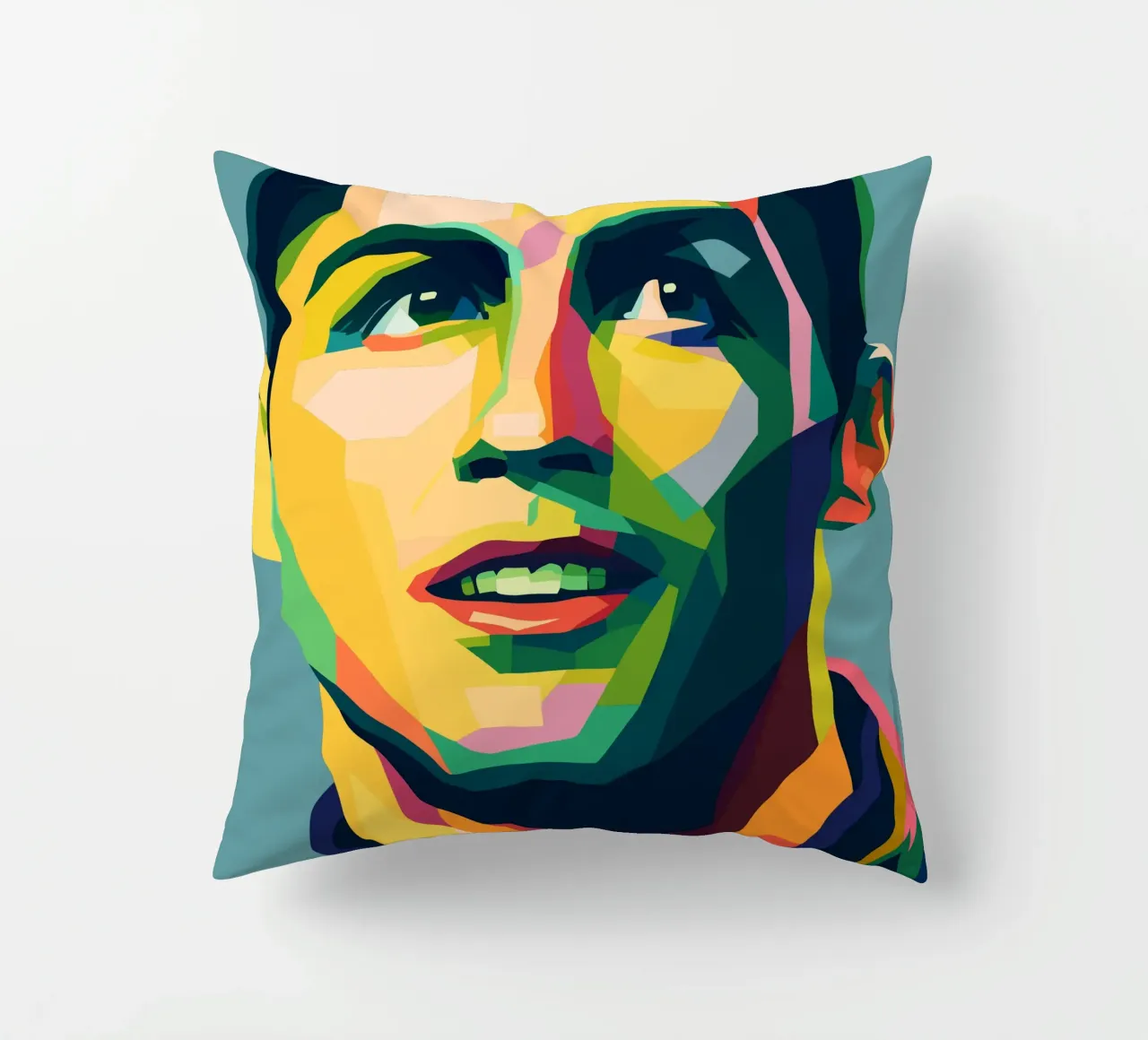 christiano ronaldo retro pop art wpap cuscino da aiswa