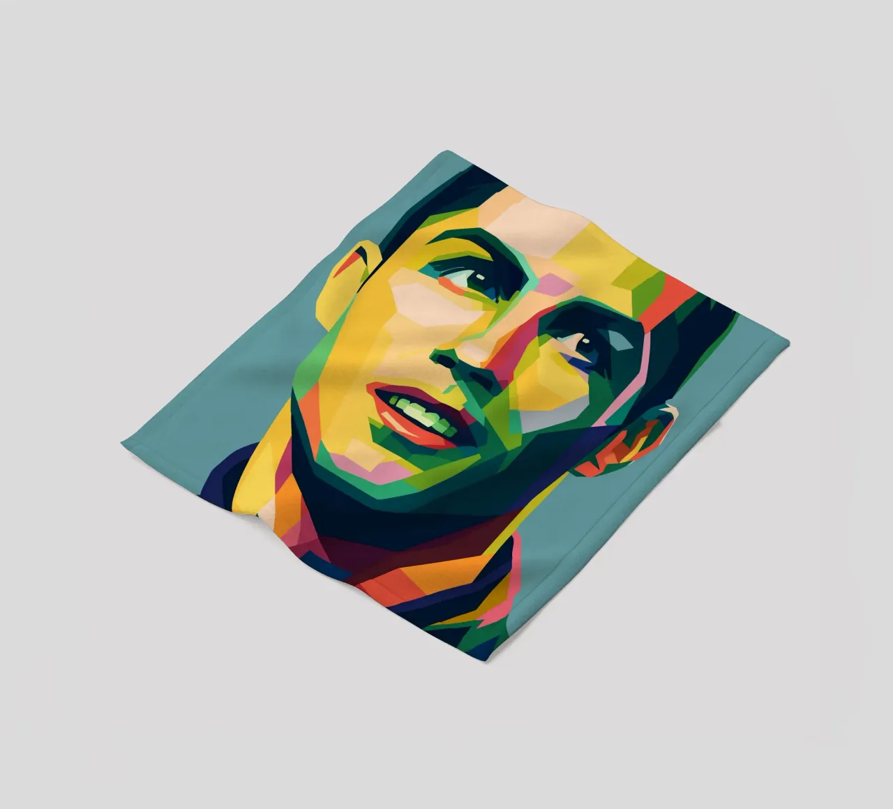 christiano ronaldo retro pop kunst wpap Fleecedecke von aiswa