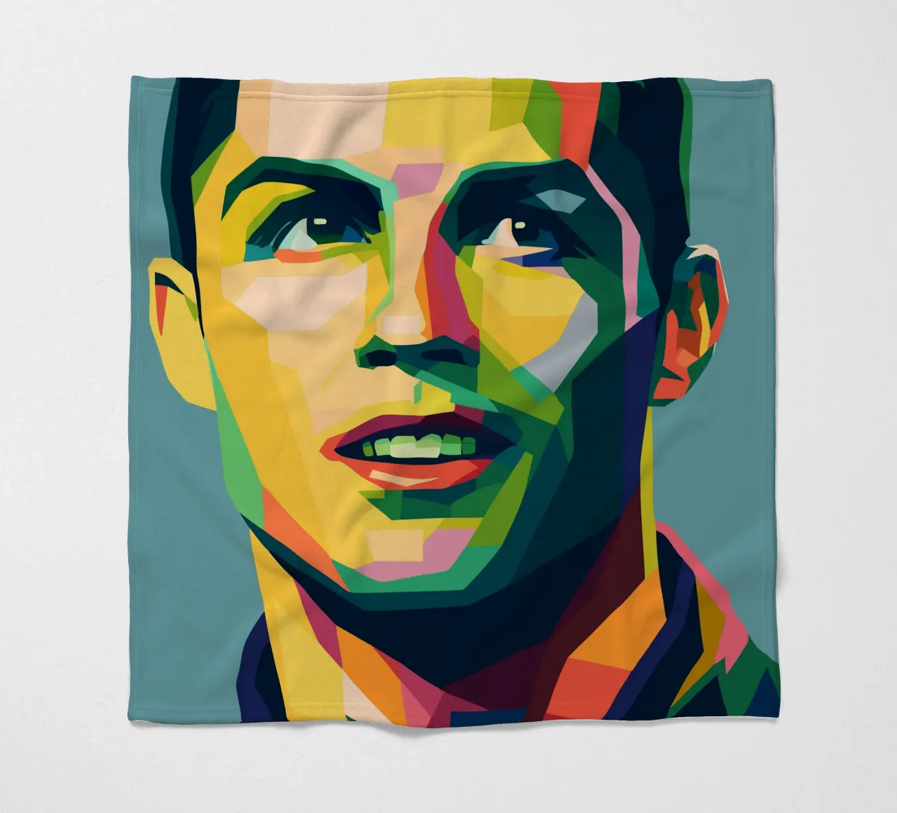 christiano ronaldo retro pop kunst wpap Fleecedecke von aiswa