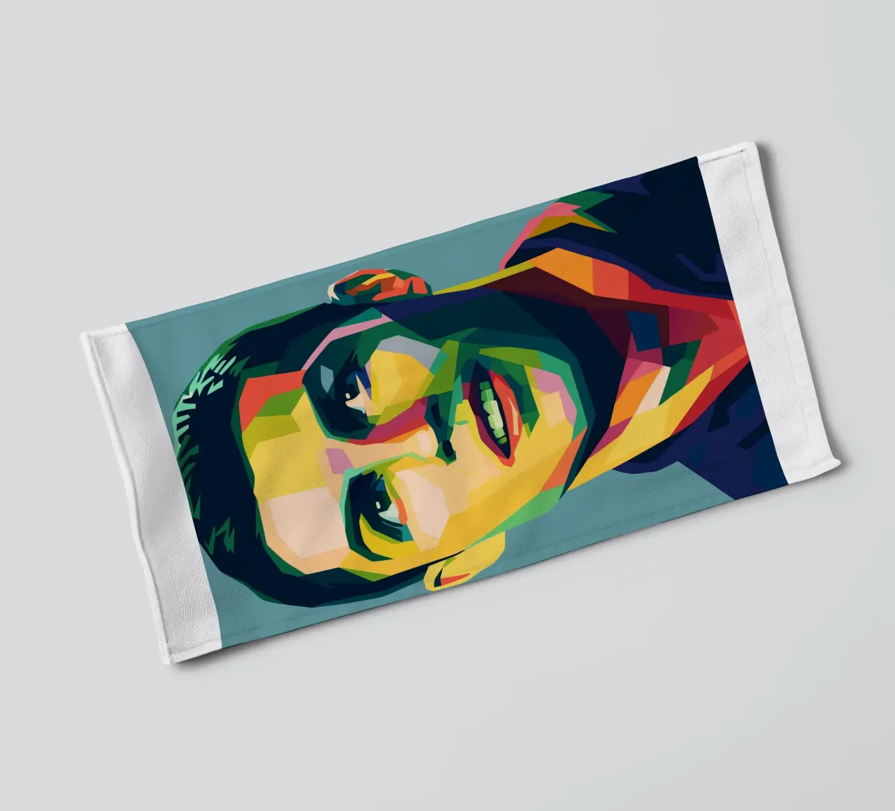 christiano ronaldo retro pop art wpap serviette de bain de aiswa