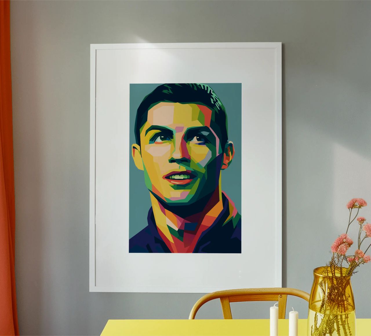 christiano ronaldo retro pop kunst wpap Poster von aiswa
