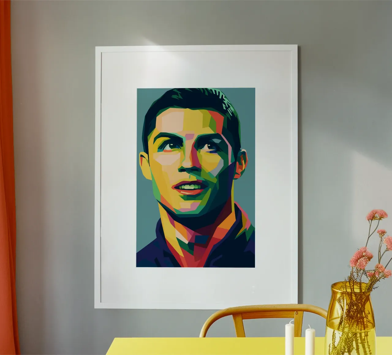 christiano ronaldo retro pop kunst wpap Hahnemühle von aiswa