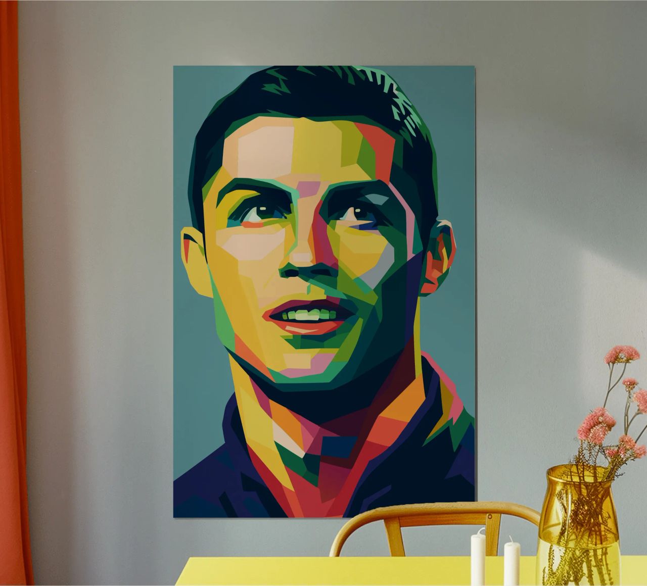christiano ronaldo retro pop kunst wpap Poster von aiswa