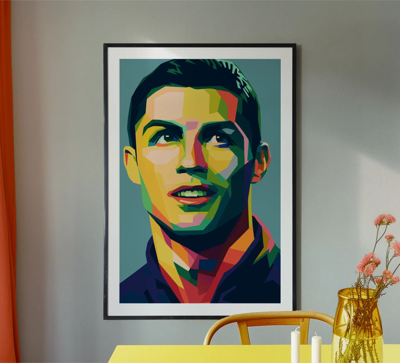 christiano ronaldo retro pop kunst wpap Poster von aiswa