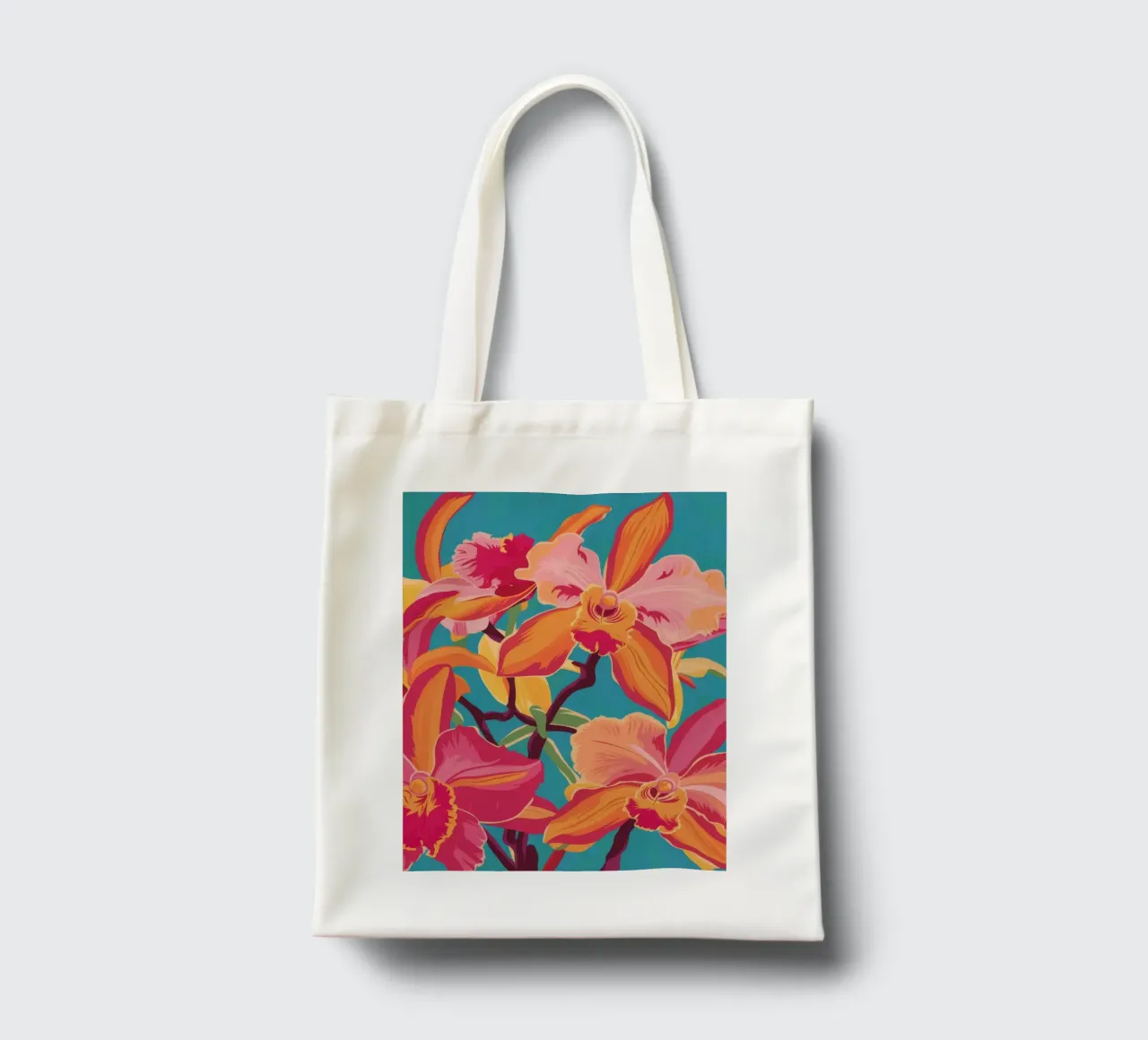 Orchidea Jungle Blaze borsa in juta da Paez Harmony
