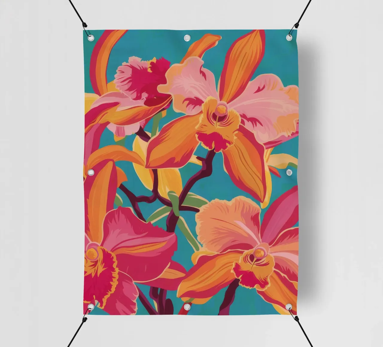 Orchidea Jungle Blaze telo in pvc da Paez Harmony
