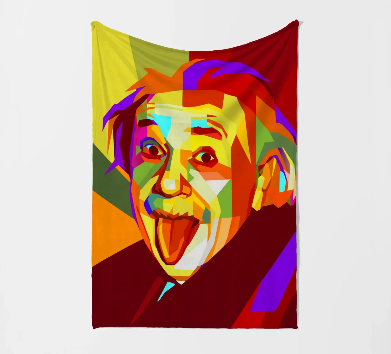 einstein retro pop art wpap coperta in pile da aiswa