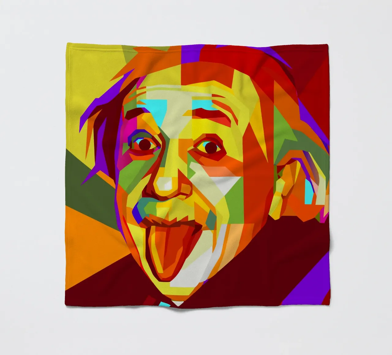 einstein retro pop art wpap manta de franela de aiswa