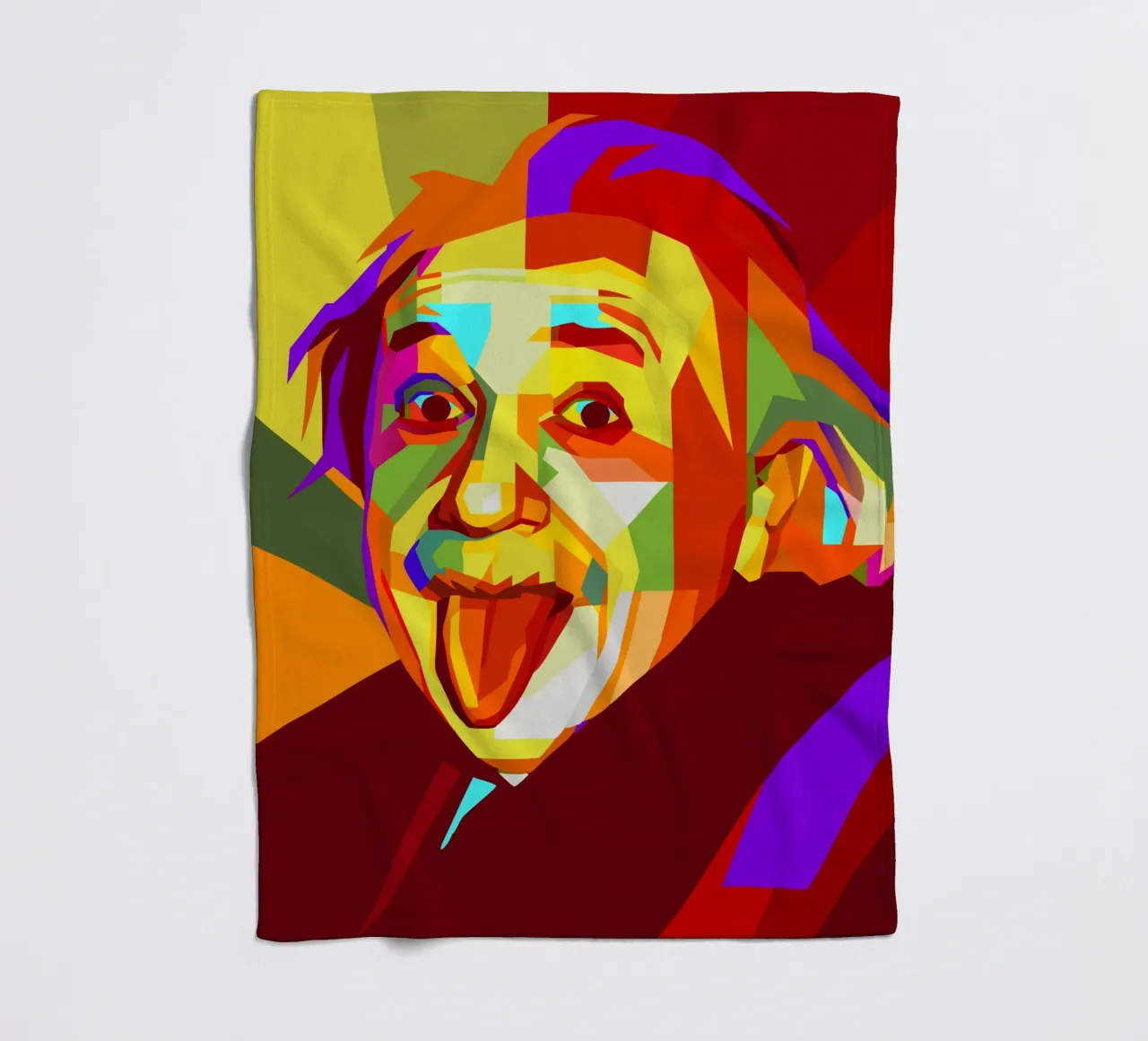 einstein retro pop art wpap coperta in pile da aiswa