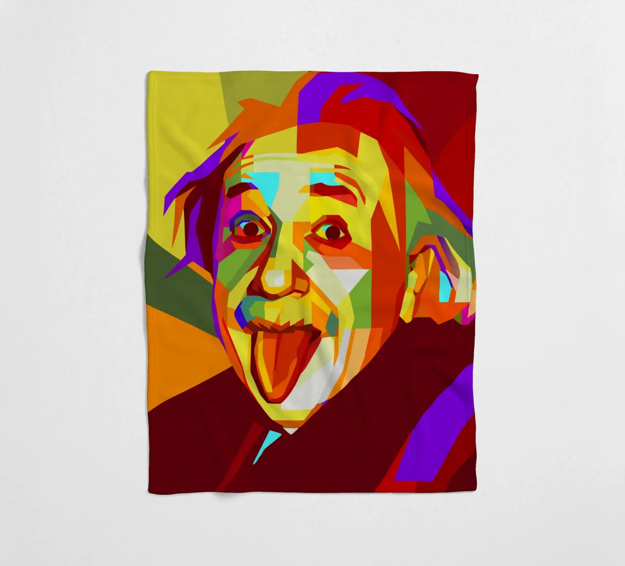 einstein retro pop art wpap coperta in pile da aiswa