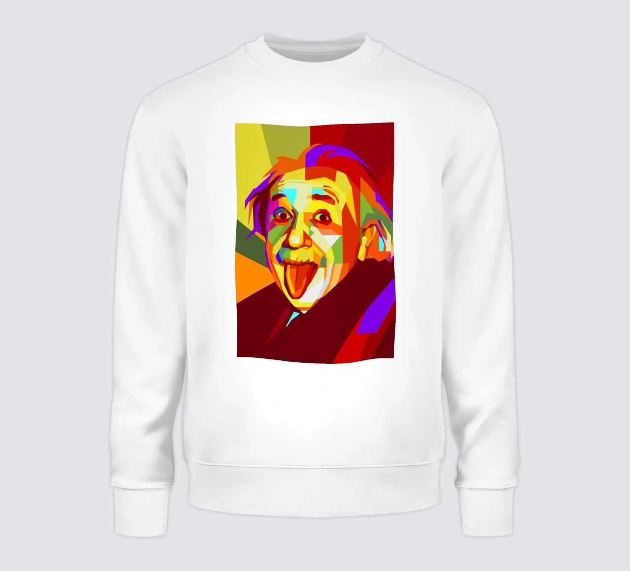 einstein retro pop art wpap felpa da aiswa