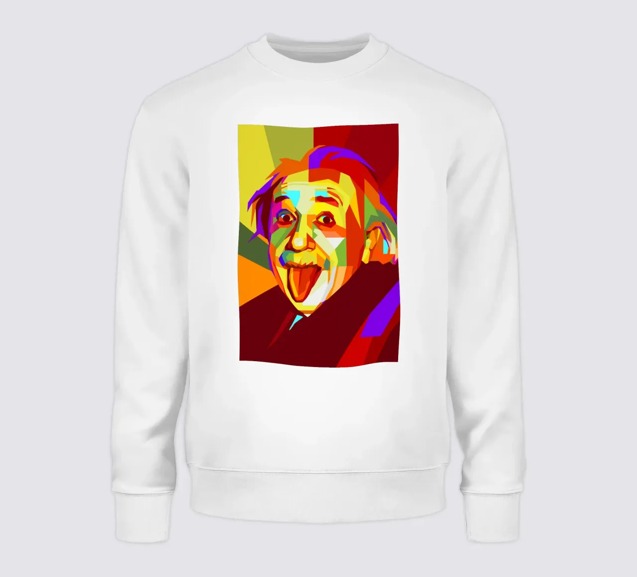 einstein retro pop art wpap felpa da aiswa