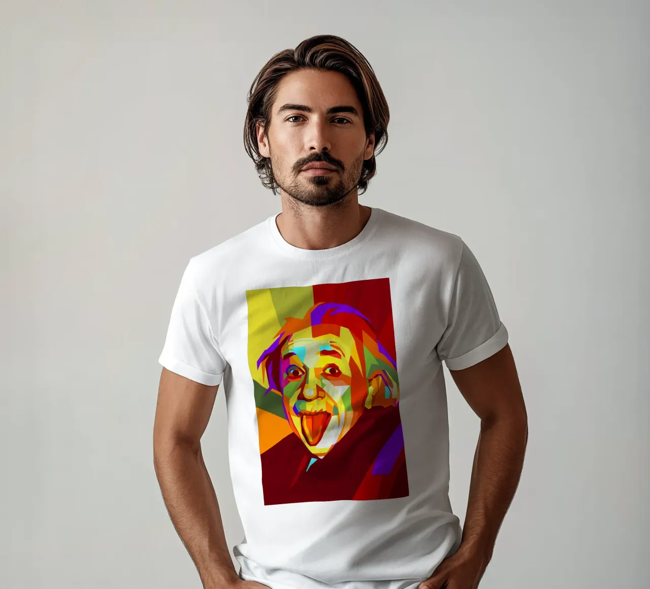 einstein retro pop art wpap t-shirt van aiswa