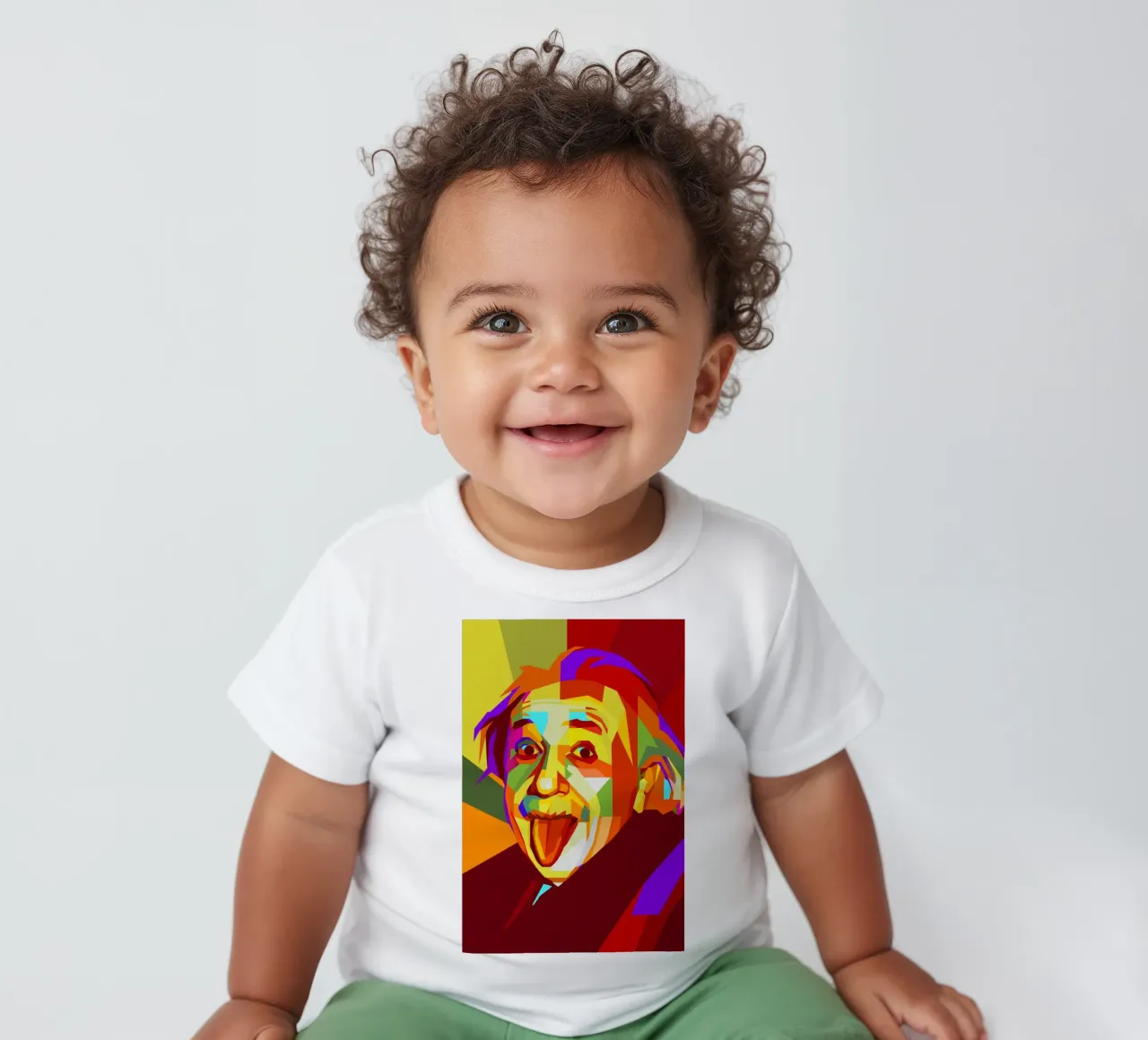 einstein retro pop art wpap camiseta de bebé de aiswa
