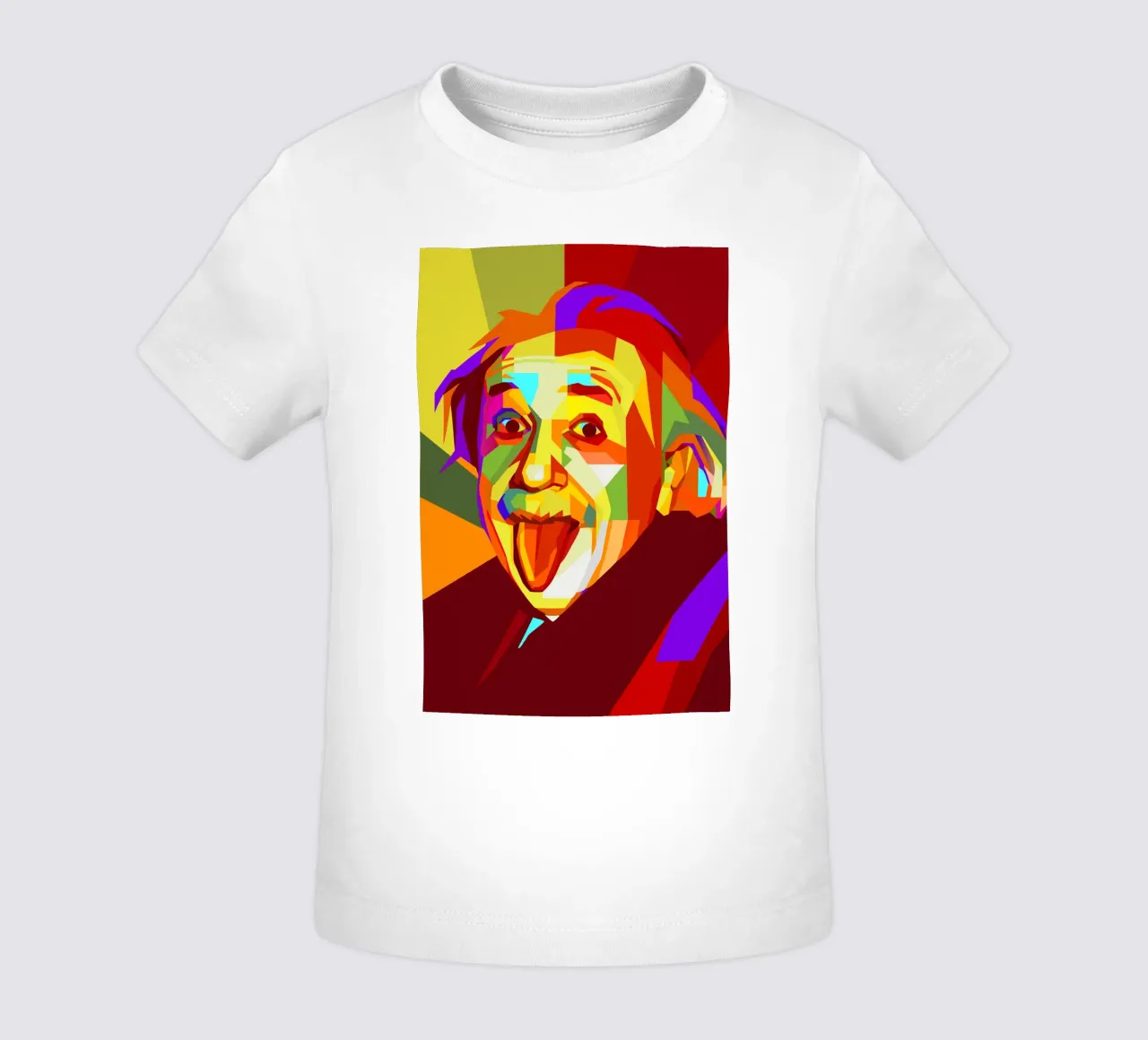 einstein retro pop art wpap camiseta de bebé de aiswa