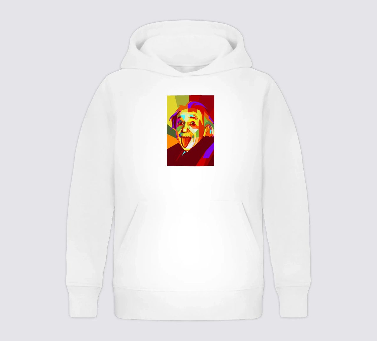 einstein retro pop art wpap felpa bambino con cappuccio da aiswa