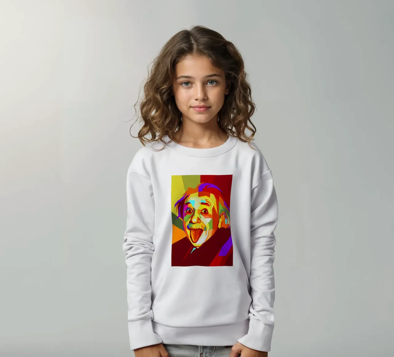 einstein retro pop kunst wpap Kinder Sweatshirt von aiswa