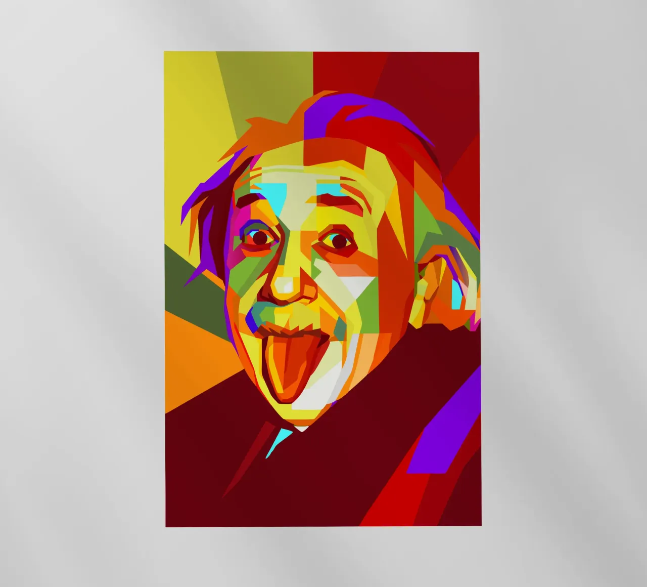 einstein retro pop art wpap pellicola backlit da aiswa