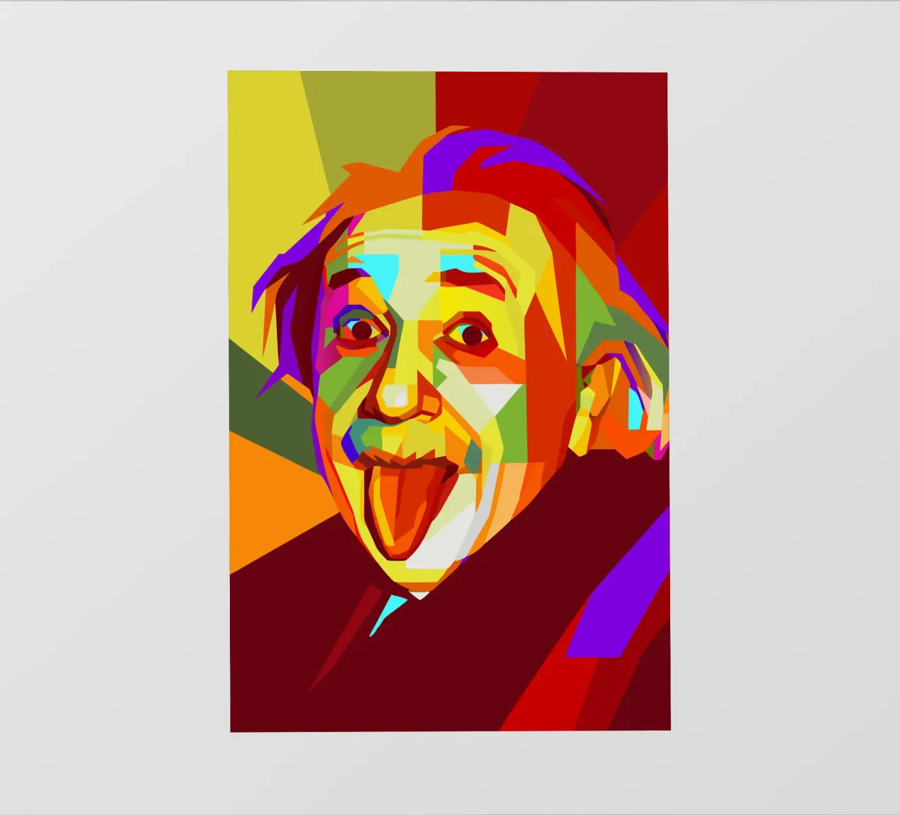 einstein retro pop kunst wpap Backlit Folie von aiswa