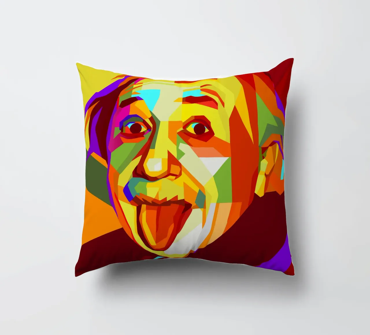 einstein retro pop art wpap cuscino da aiswa