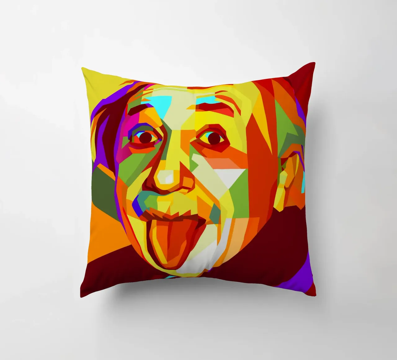 einstein retro pop art wpap cuscino da aiswa