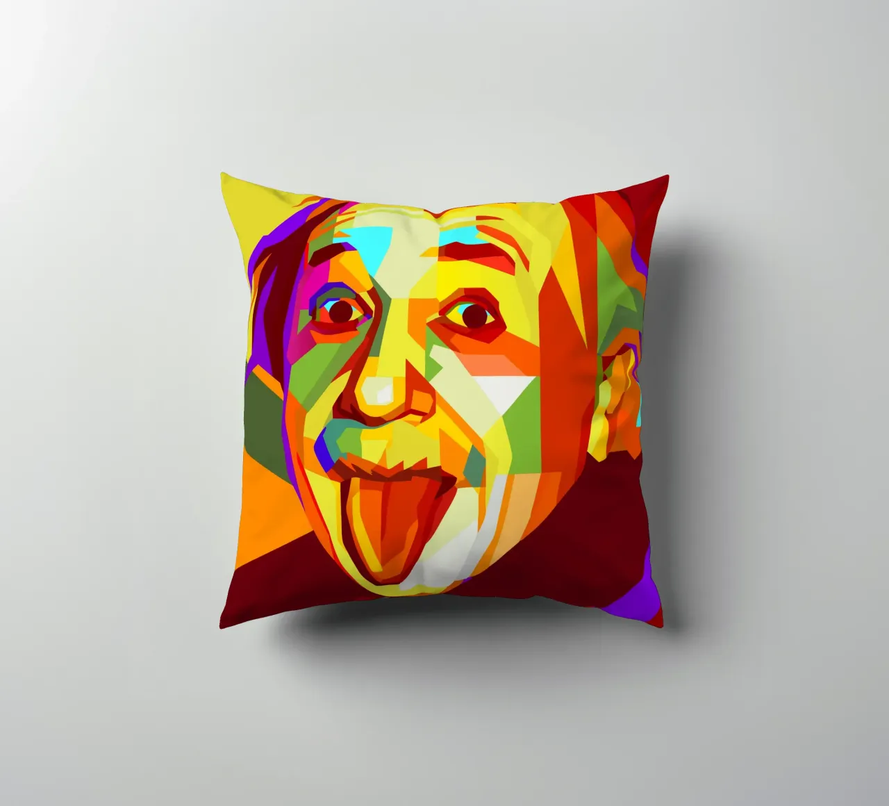 einstein retro pop art wpap cuscino da aiswa