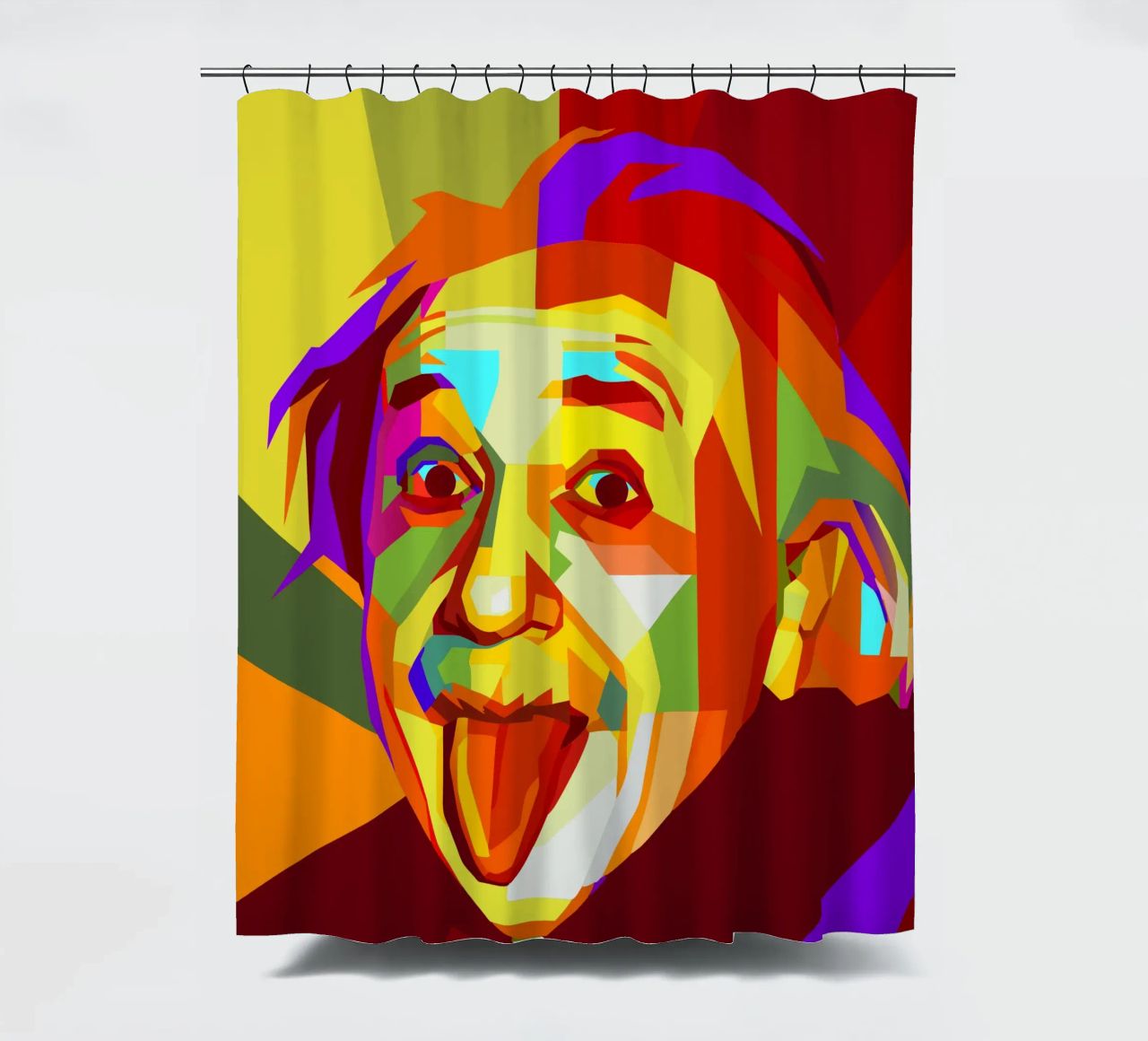 einstein retro pop art wpap tenda da doccia da aiswa