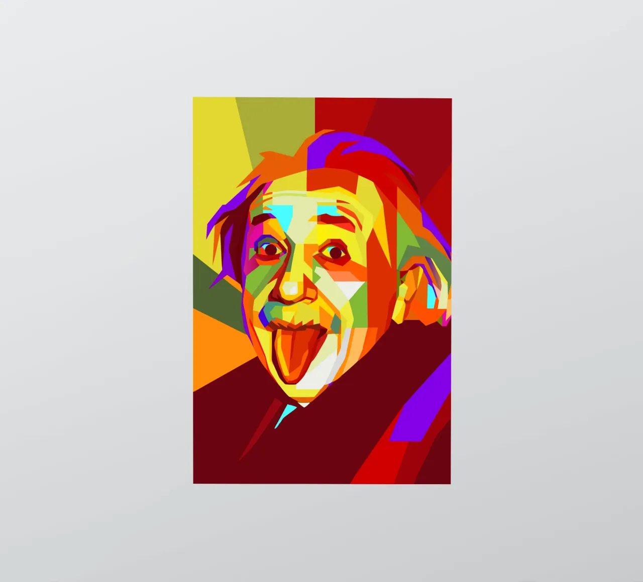 einstein retro pop art wpap adesivo da aiswa