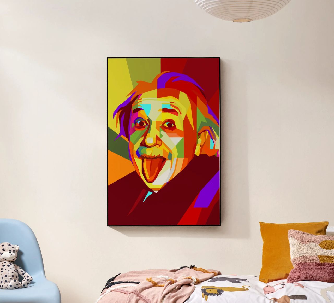 einstein retro pop art wpap plexiglass da aiswa
