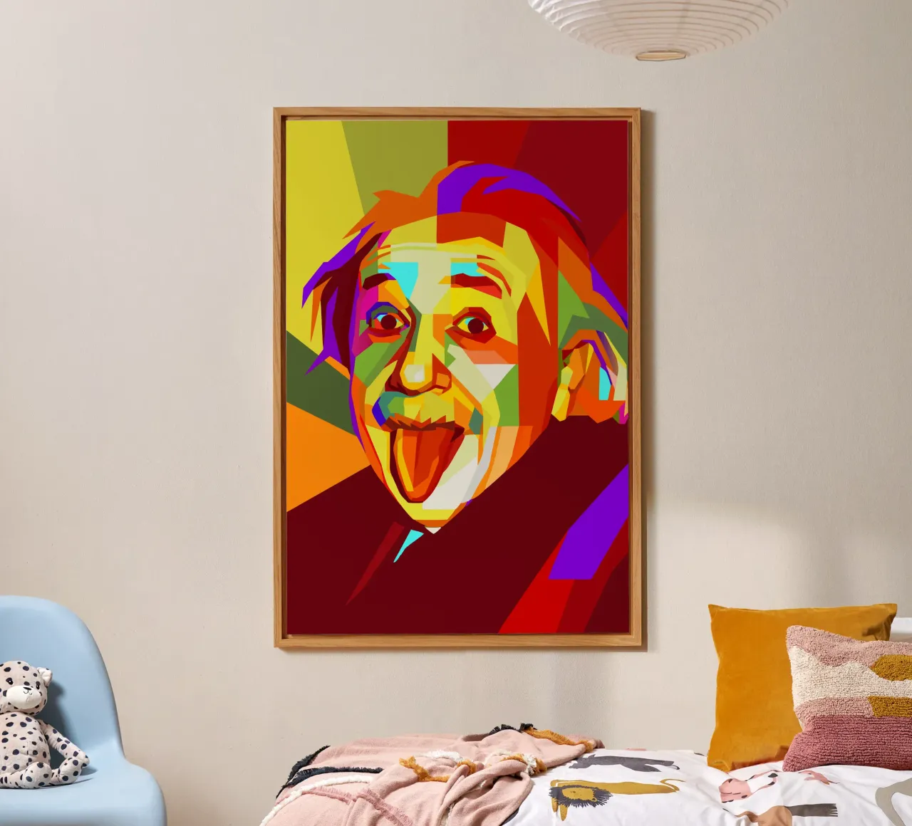 einstein retro pop art wpap alluminio dibond da aiswa