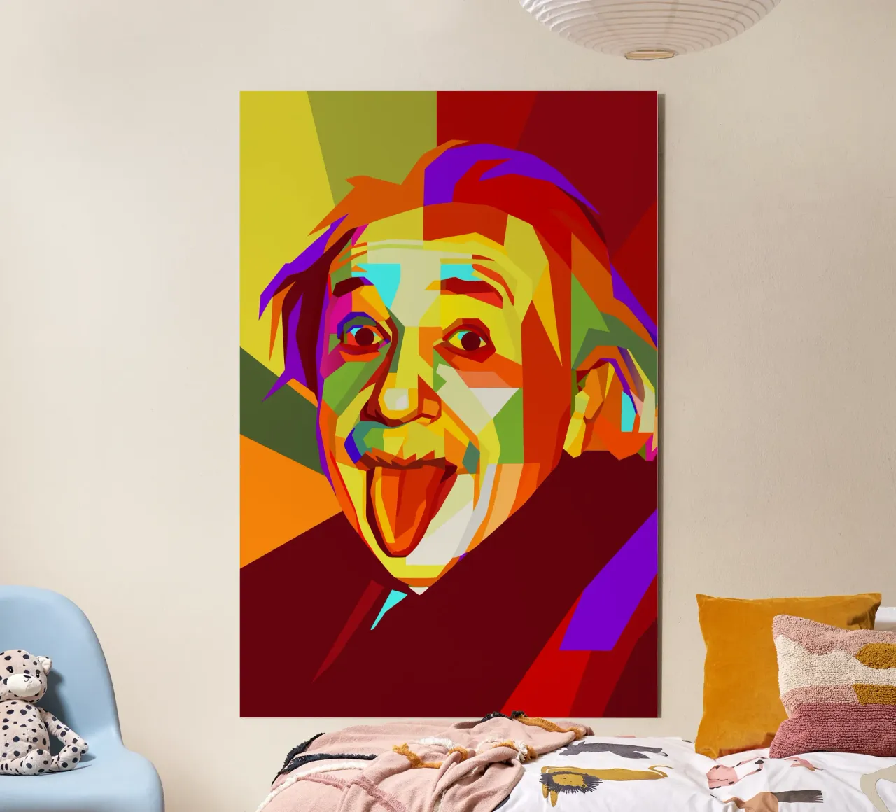 einstein retro pop art wpap alluminio dibond da aiswa