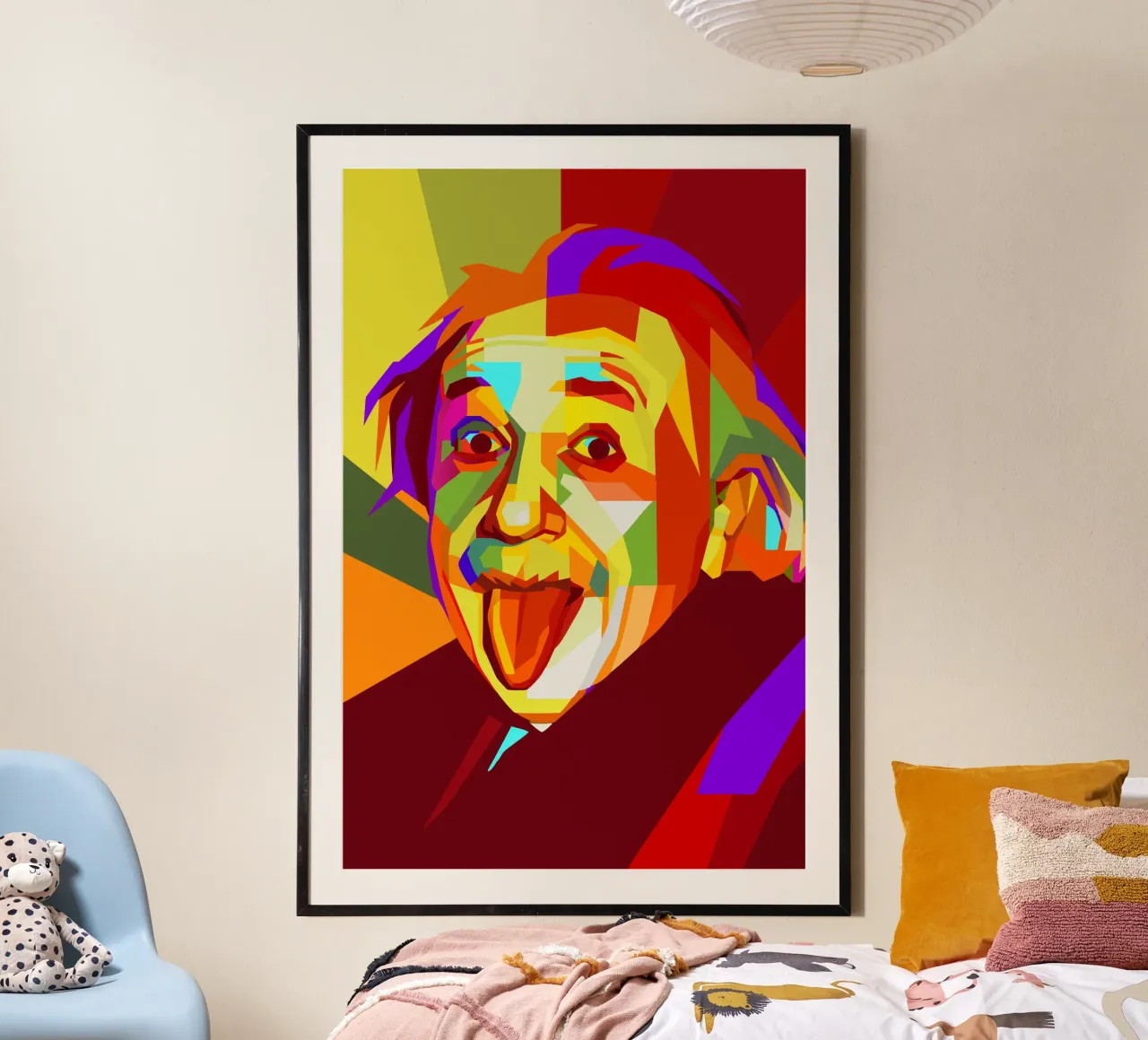 einstein retro pop kunst wpap Hahnemühle von aiswa