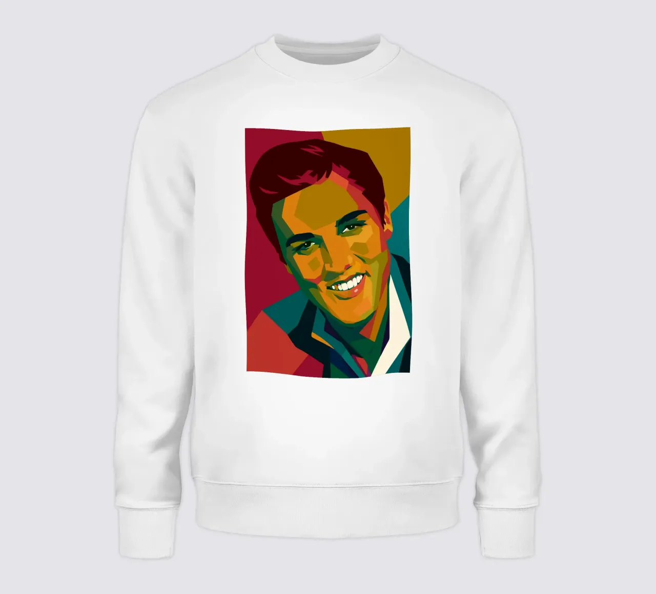 elvis retro pop art wpap felpa da aiswa