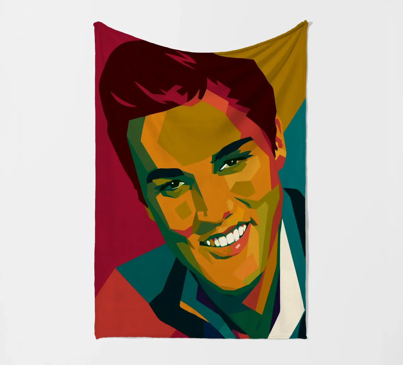 elvis retro pop art wpap coperta in pile da aiswa