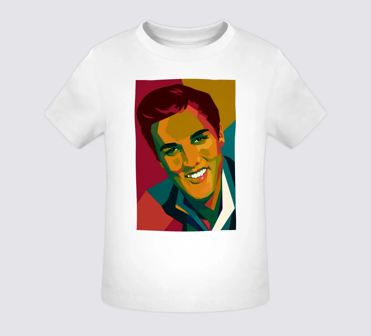 elvis retro pop art wpap maglietta neonato da aiswa