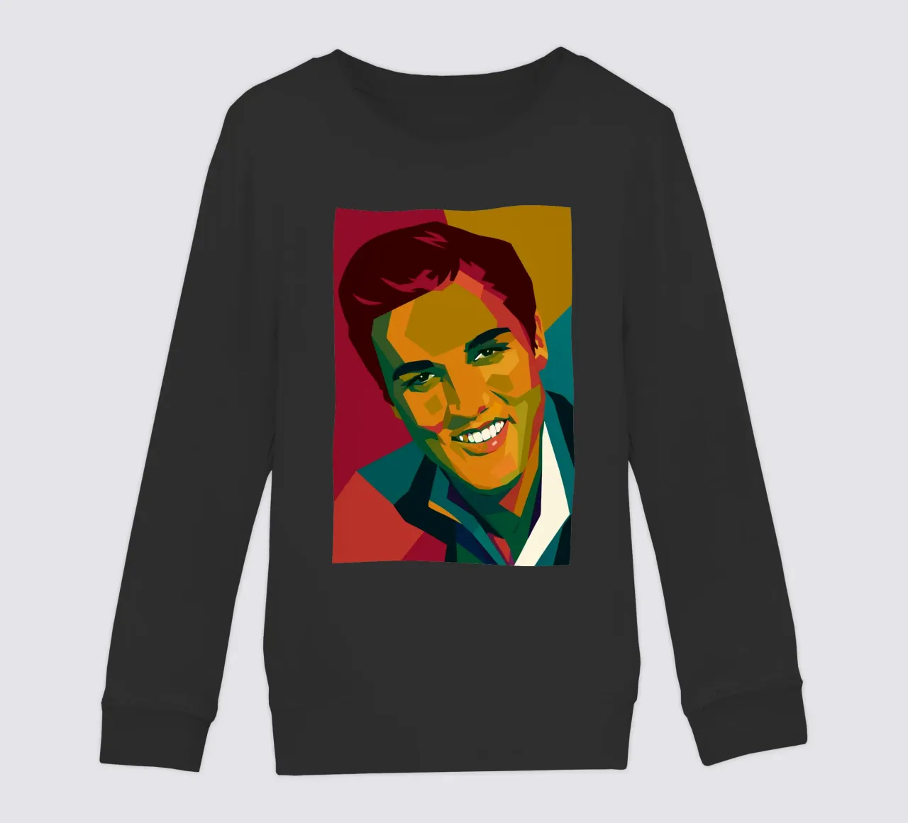 elvis retro pop art wpap felpa bambino da aiswa