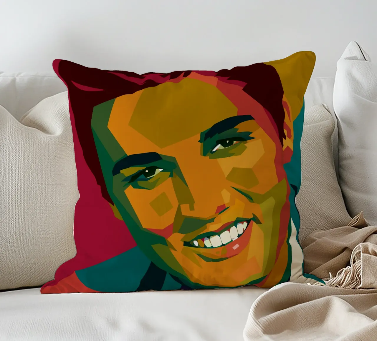 elvis retro pop art wpap cuscino da aiswa