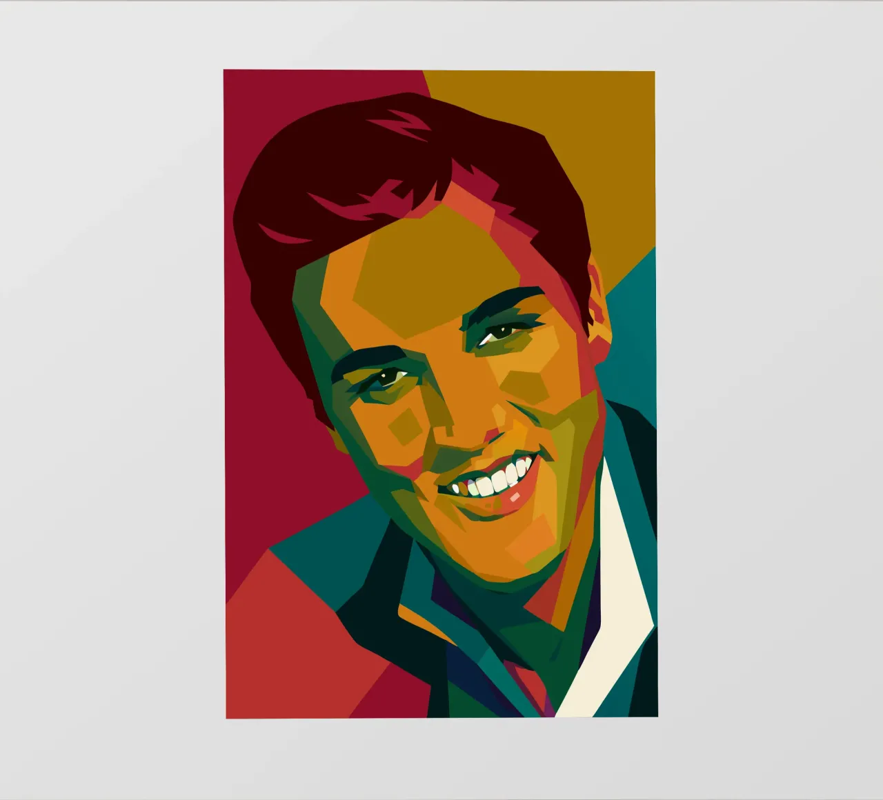 elvis retro pop art wpap pellicola backlit da aiswa