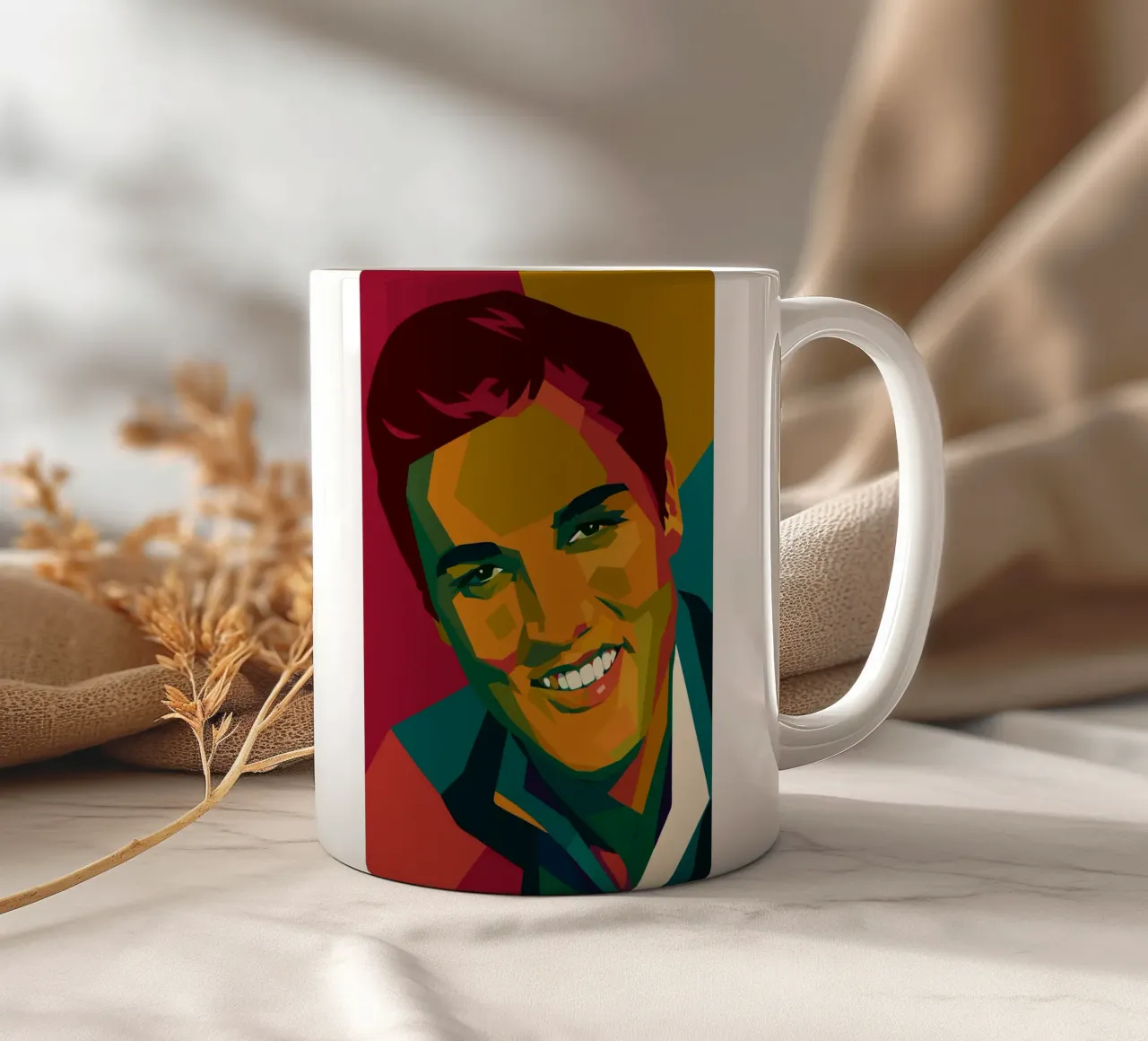 elvis retro pop art wpap tazza in ceramica da aiswa