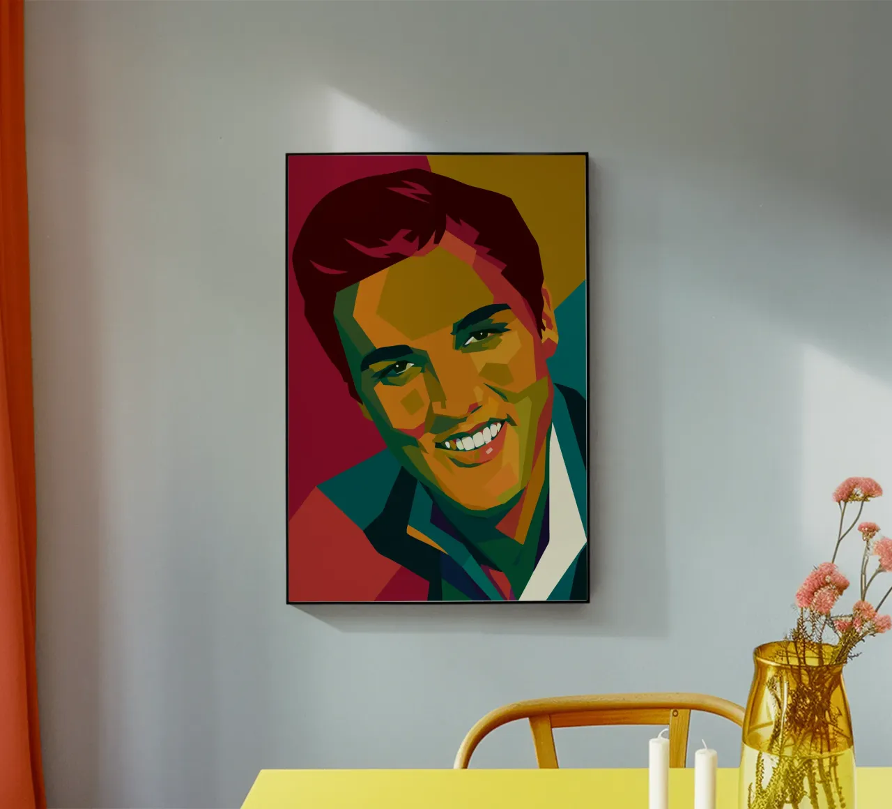elvis retro pop art wpap plexiglass da aiswa