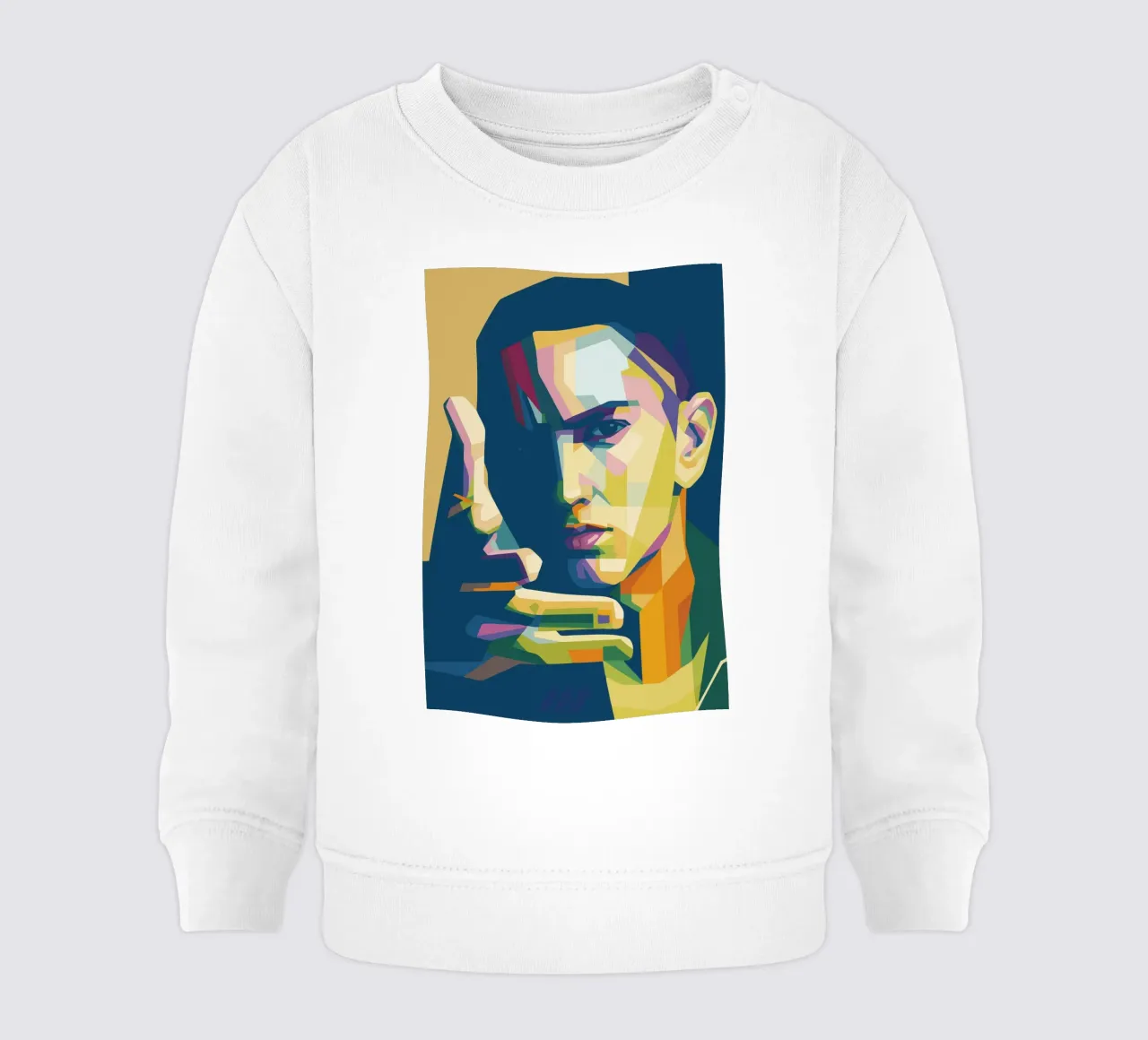 eminem retro pop art wpap felpa neonato da aiswa