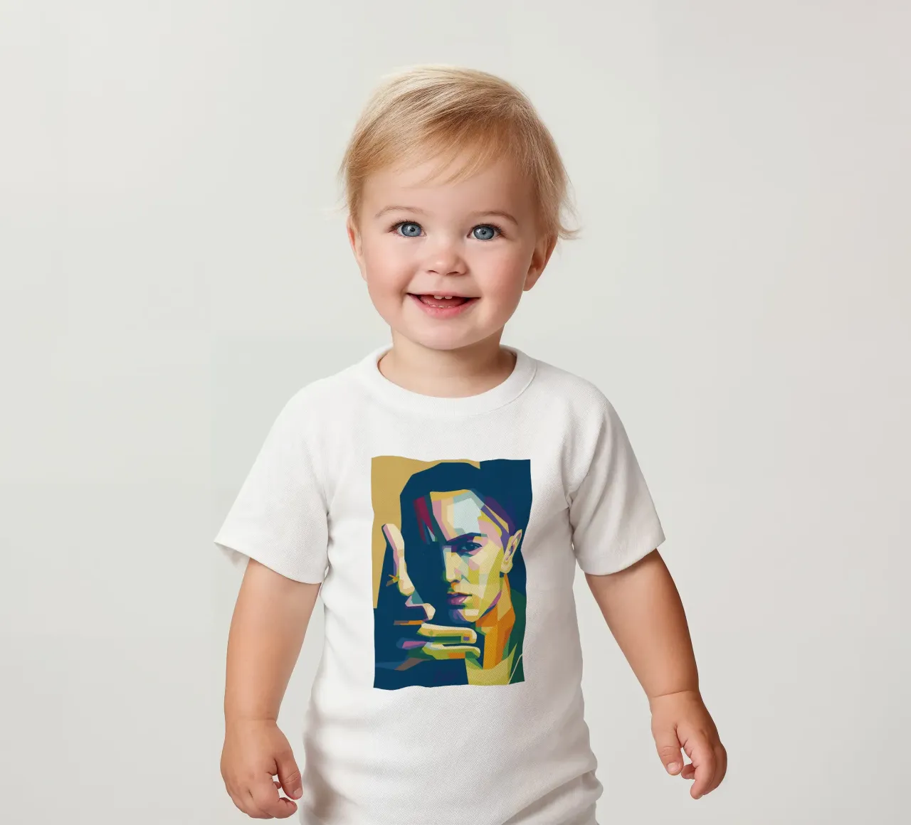 eminem retro pop art wpap maglietta neonato da aiswa