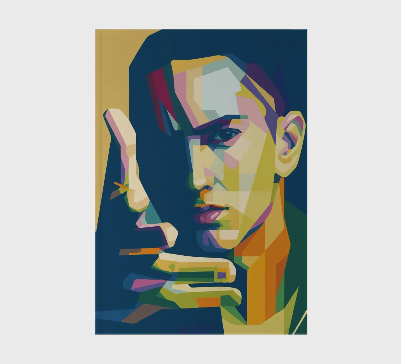 eminem retro pop art wpap notebook by aiswa