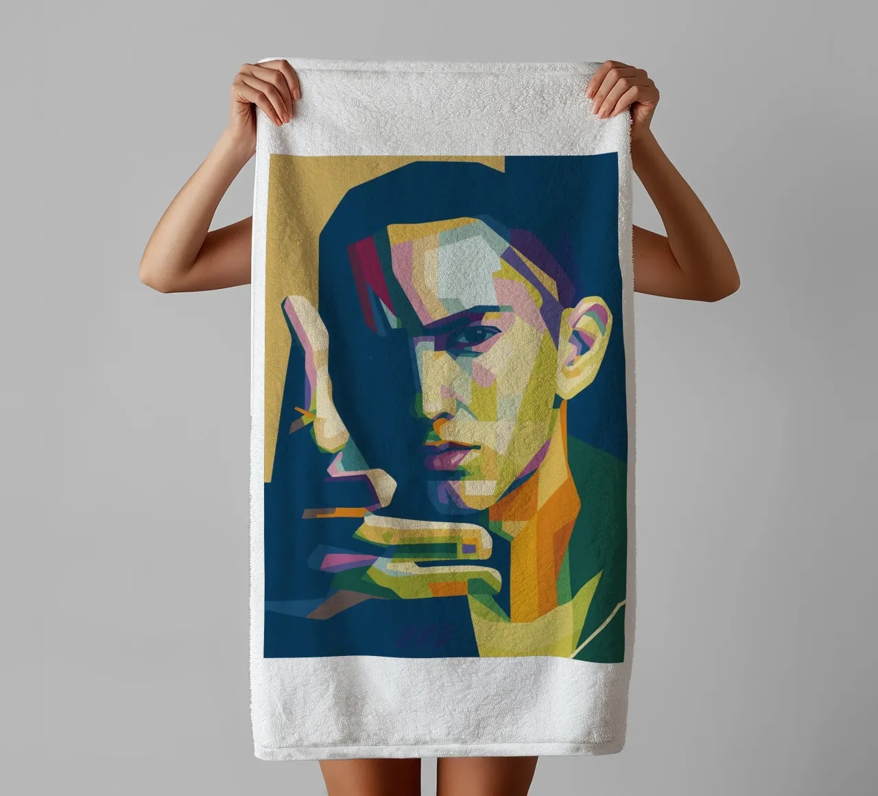 eminem retro pop art wpap asciugamano da bagno da aiswa