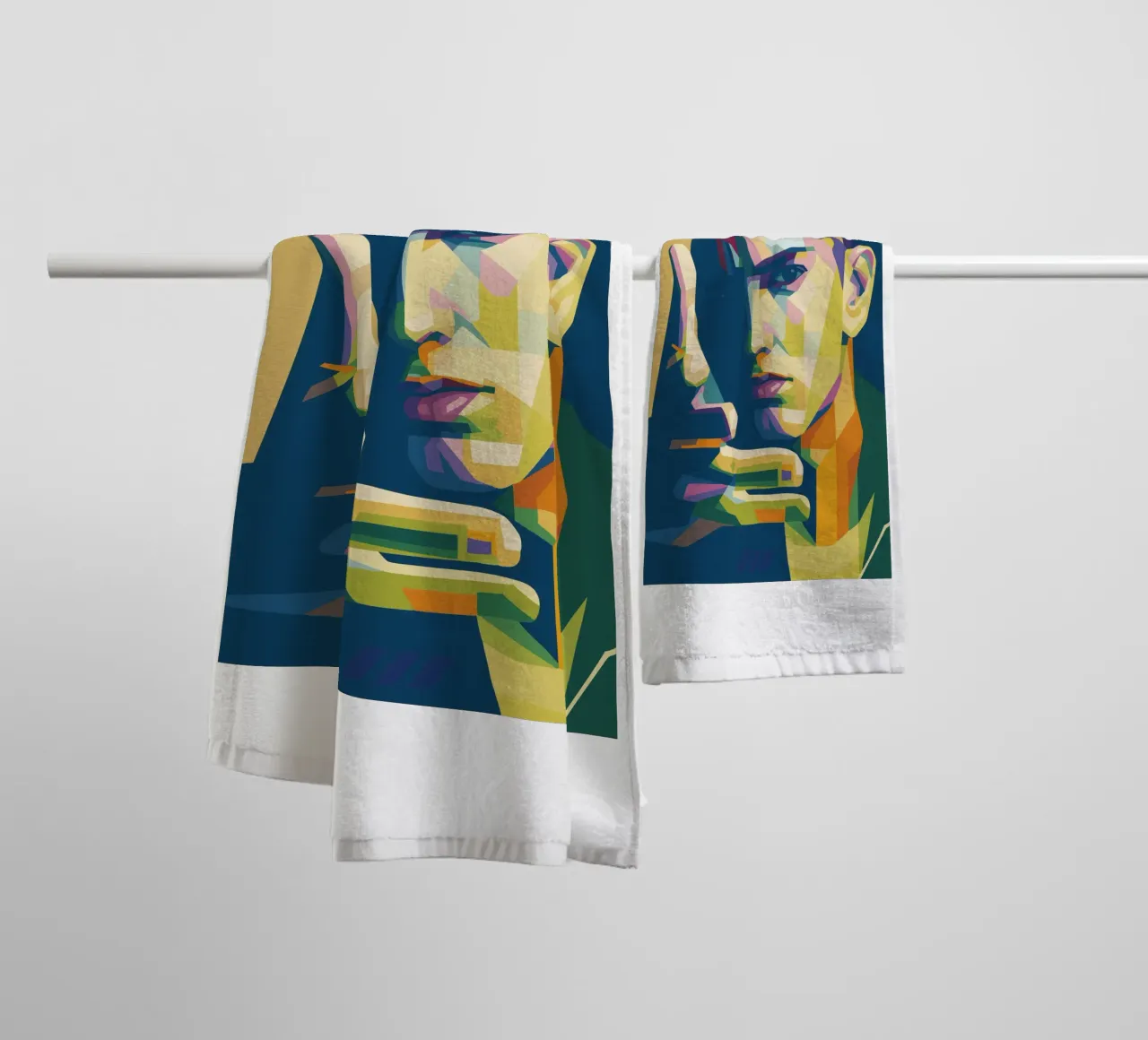 eminem retro pop art wpap asciugamano da bagno da aiswa