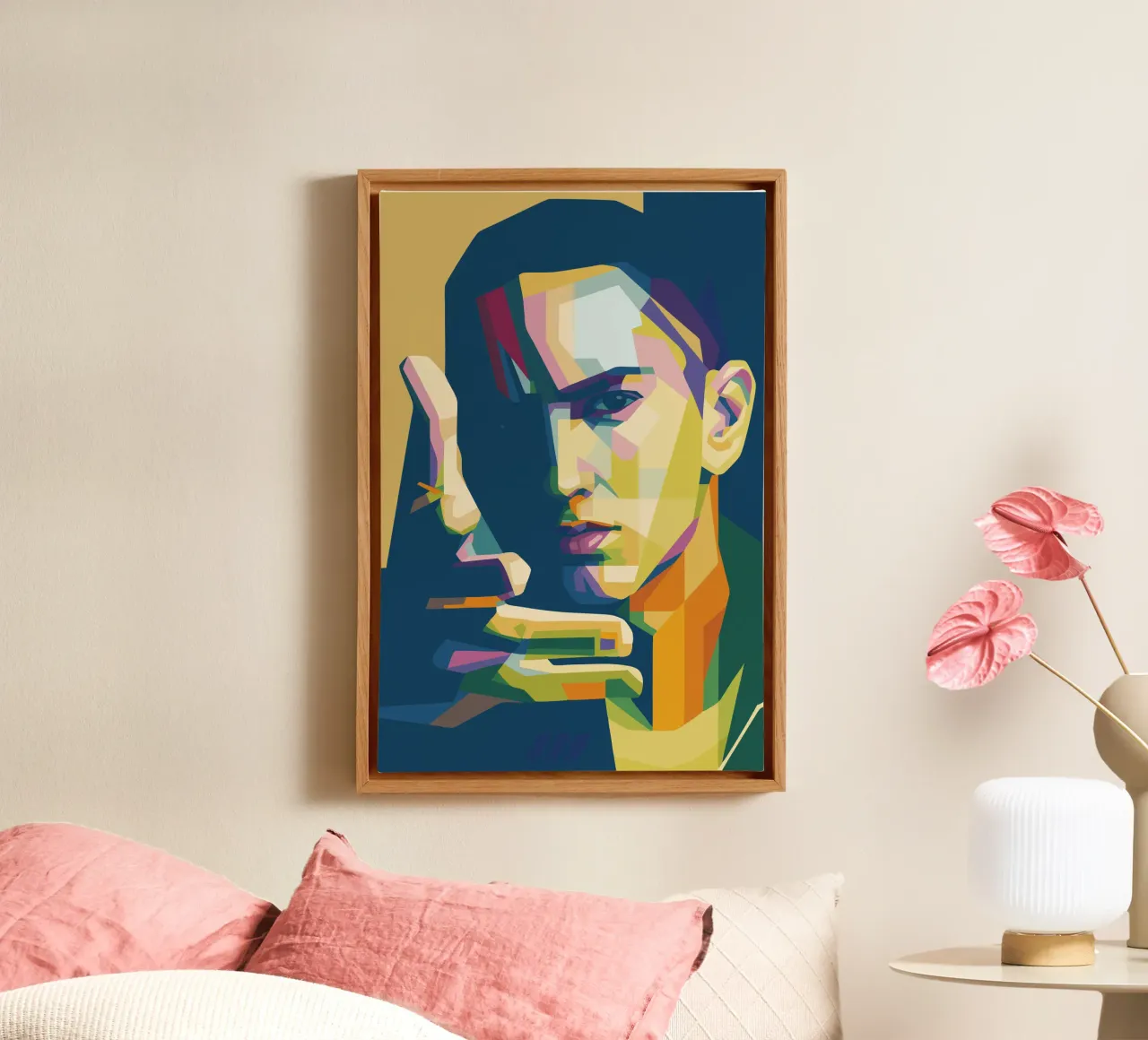 eminem retro pop art wpap canvas by aiswa
