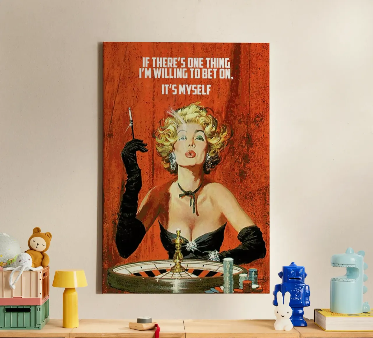 If There's One Thing tela con Cornice a cassetta da Gallery Print and Art Limited