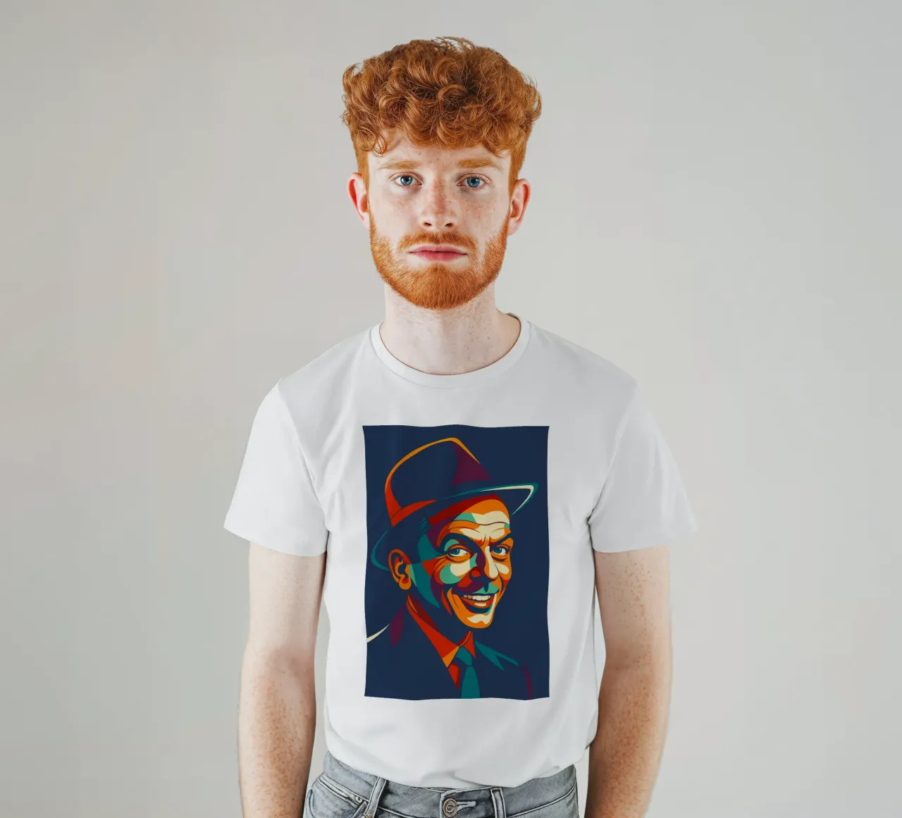 frank sinatra retro pop art wpap t-shirt da aiswa