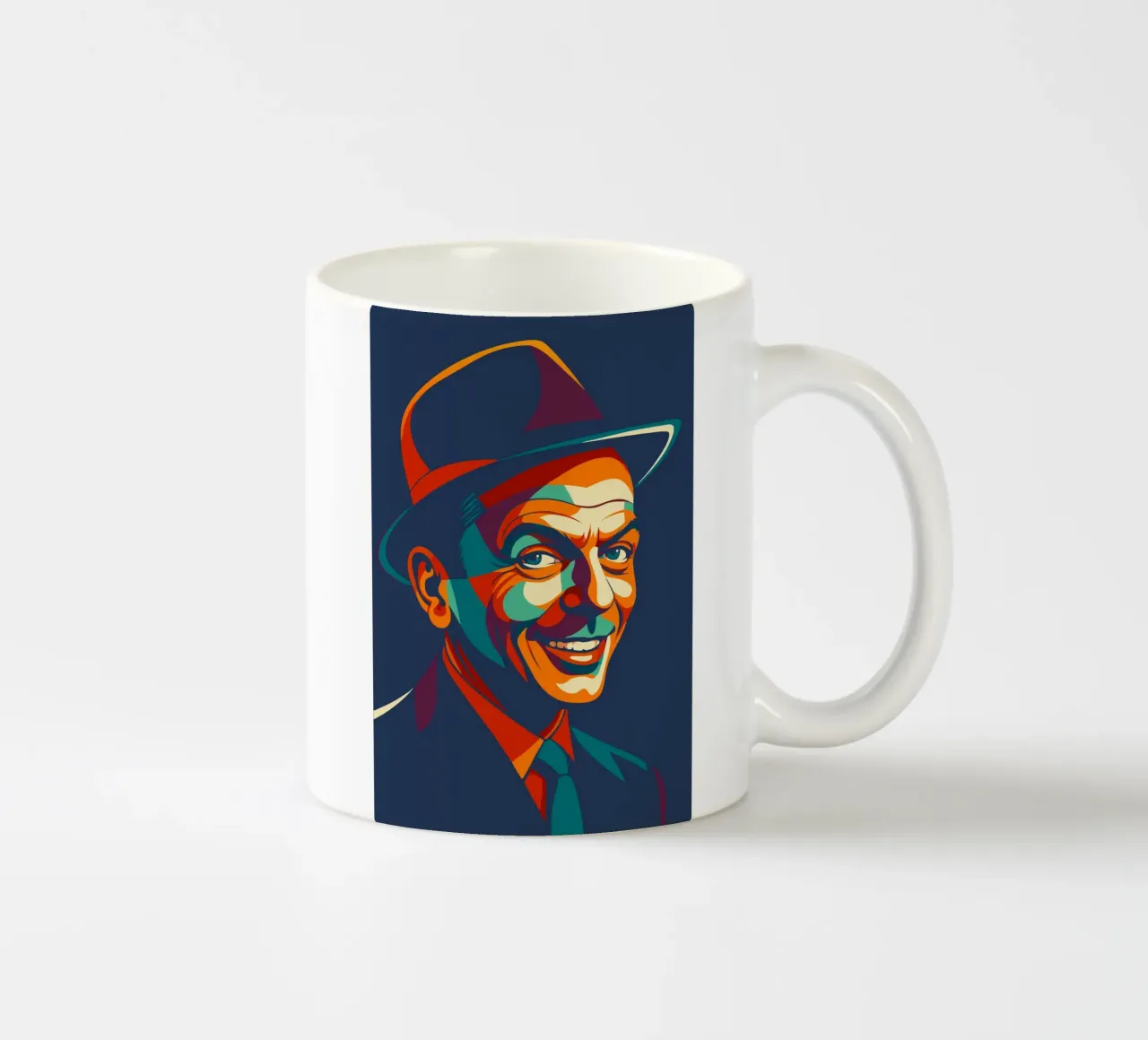 frank sinatra retro pop art wpap tazza in ceramica da aiswa